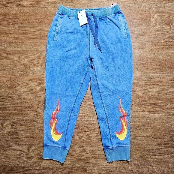 Nike Air Sportswear Varsity 'Have A Nike Day' Logos Joggers Pants M DZ3054-480 - Picture 3 of 16